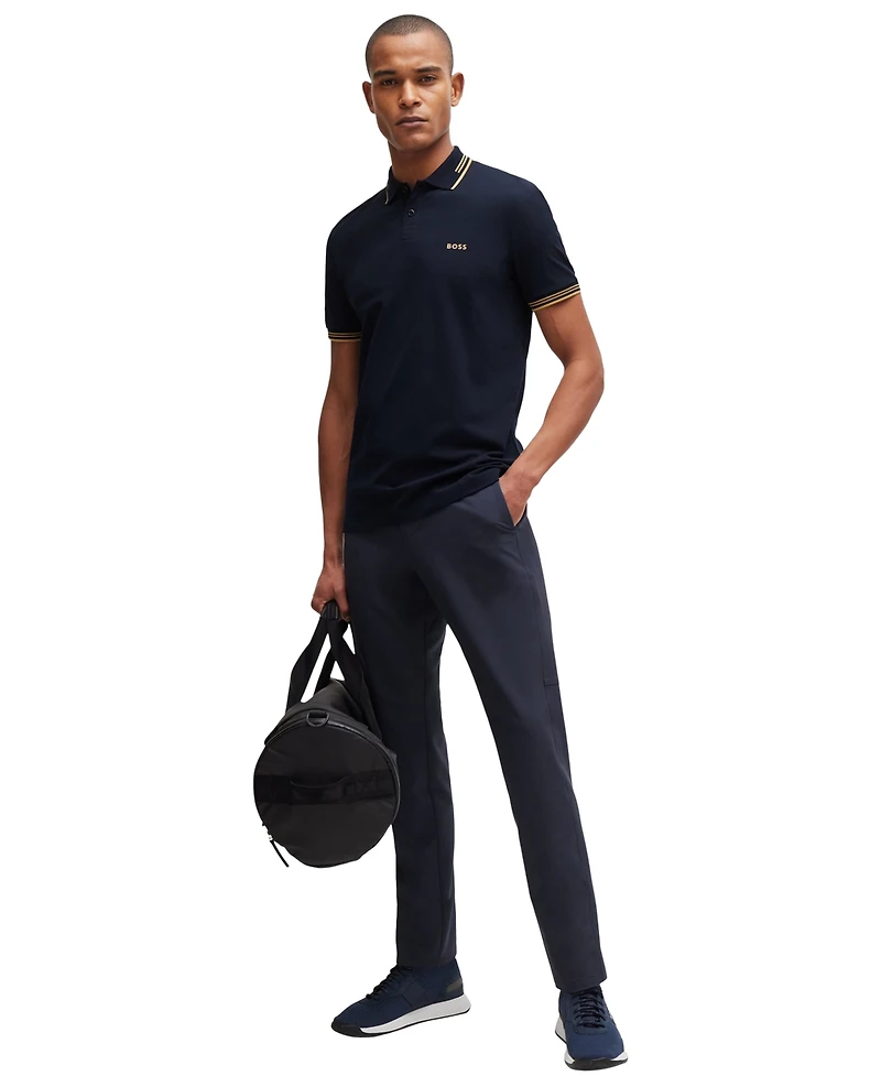 Boss by Hugo Men's Stretch-Cotton Slim-Fit Polo Shirt