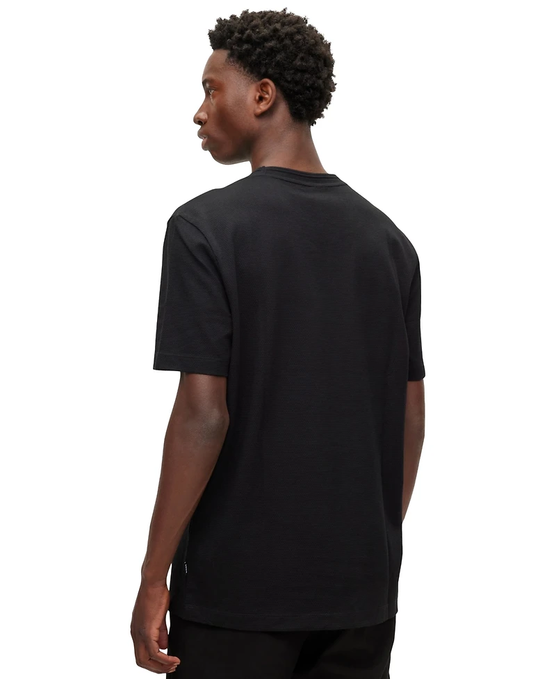 Boss by Hugo Men's Bubble-Jacquard Structure T-Shirt