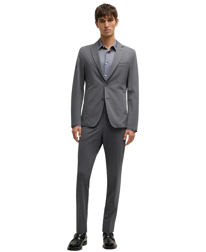 Boss by Hugo Men's Slim-Fit Performance-Stretch Shirt