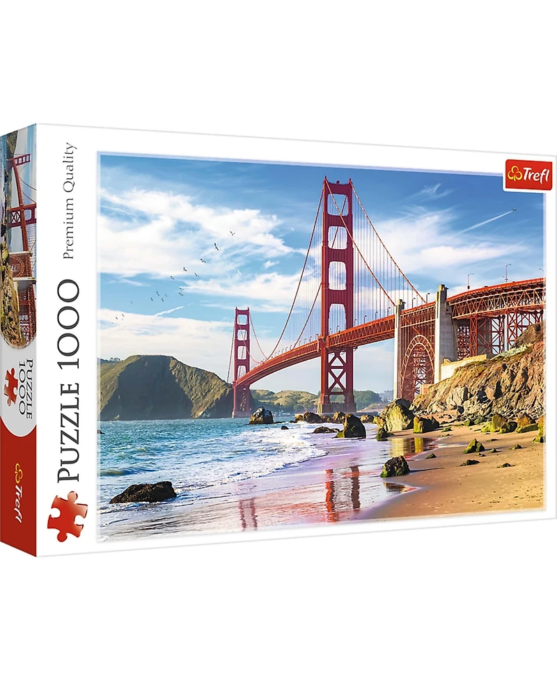 Trefl Red 1000 Piece Puzzle - Golden Gate Bridge, San Francisco, Usa