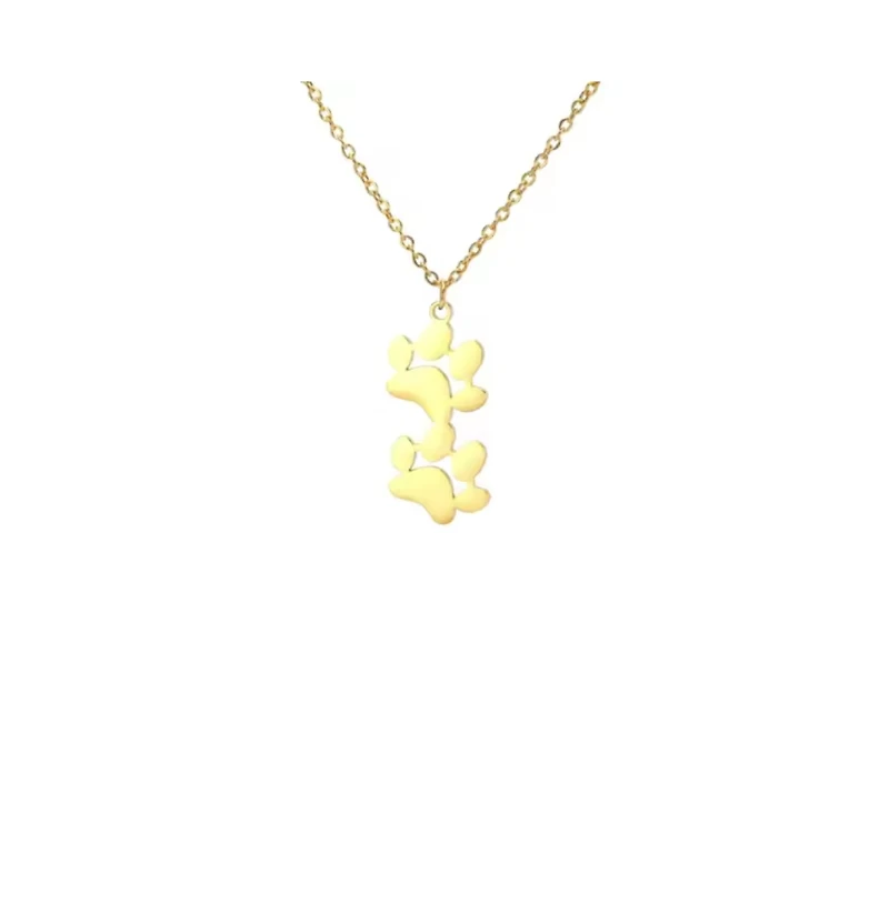 EverPaw Double Paw Print Necklace
