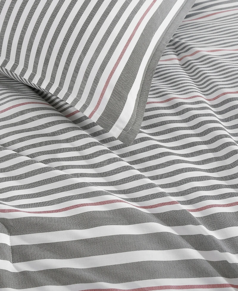 Tommy Hilfiger Danbury Stripe Cotton -Pc. Duvet Cover Set