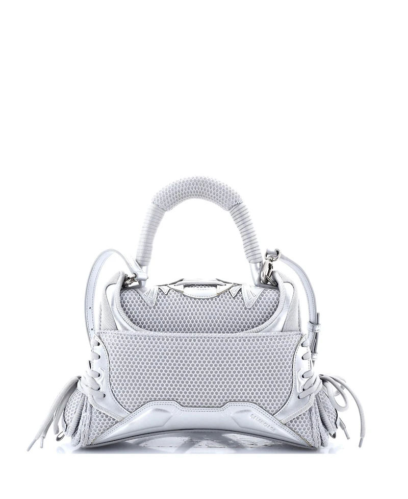 Pre-Owned Balenciaga Small SneakerHead Top Handle Bag Mesh and Faux Leather