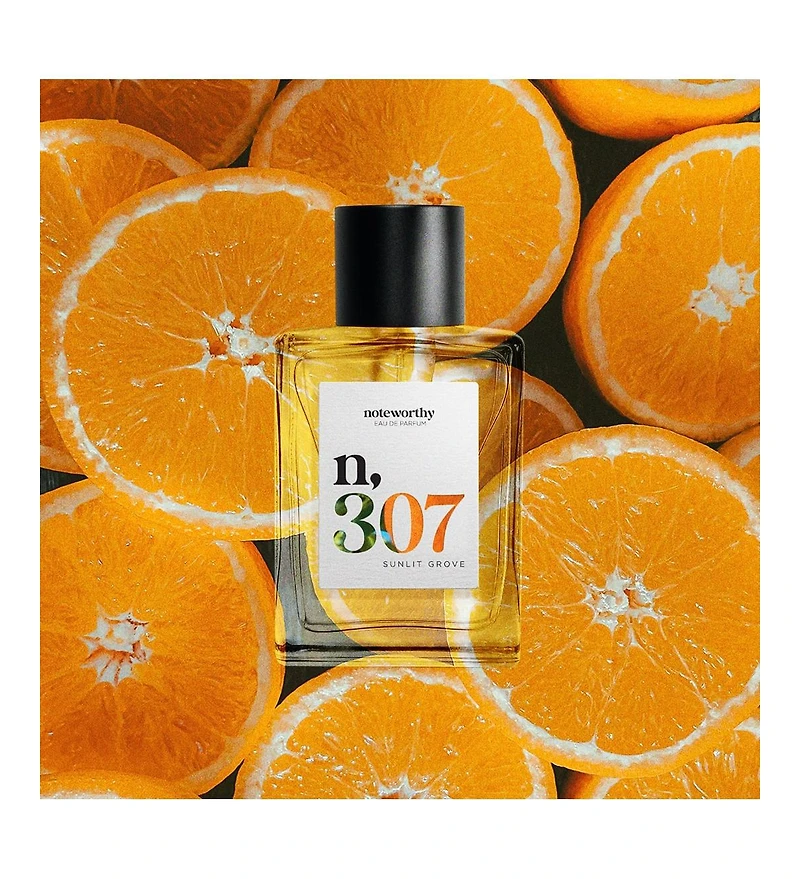 Noteworthy n,307 Eau De Parfum | Sunlit Grove | Mandarin and Sandalwood Fragrance