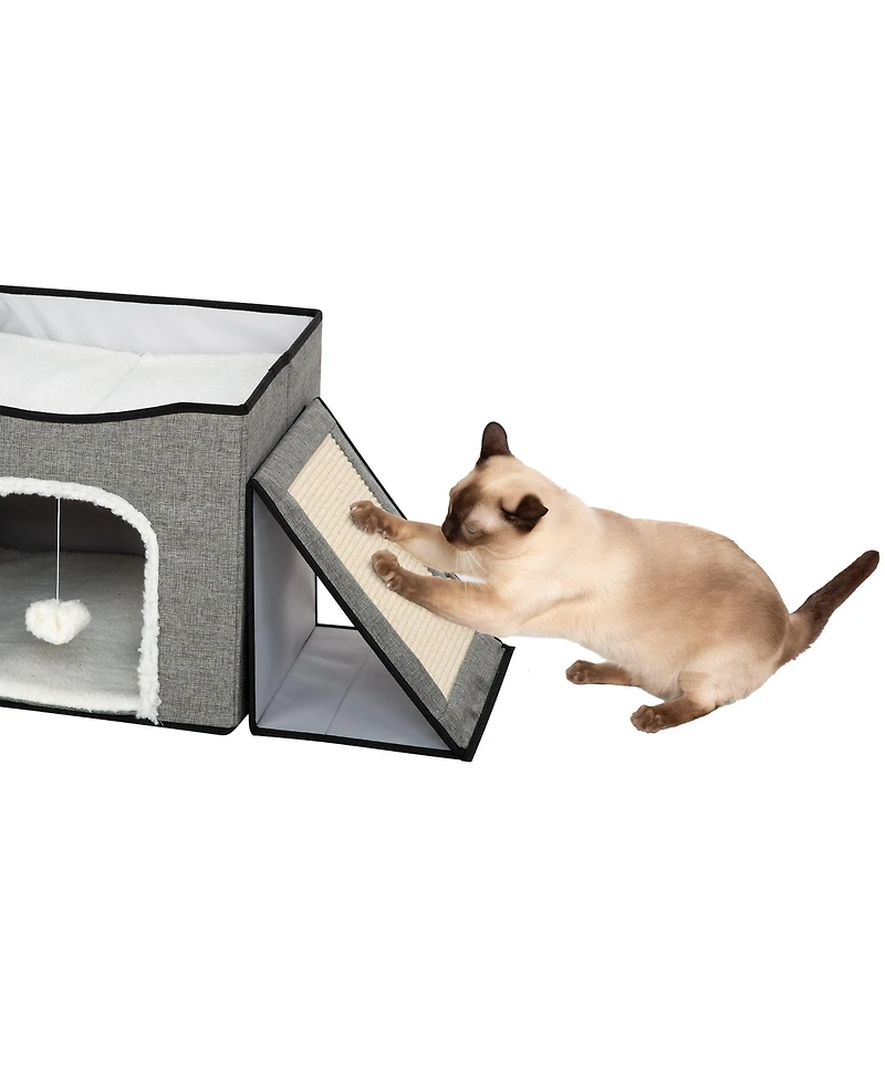Foldable Cat Condo & Play Center