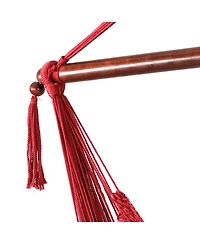 Caribbean Style Extra Large Hanging Rope Hammock Chair Swing for Backyard and Patio