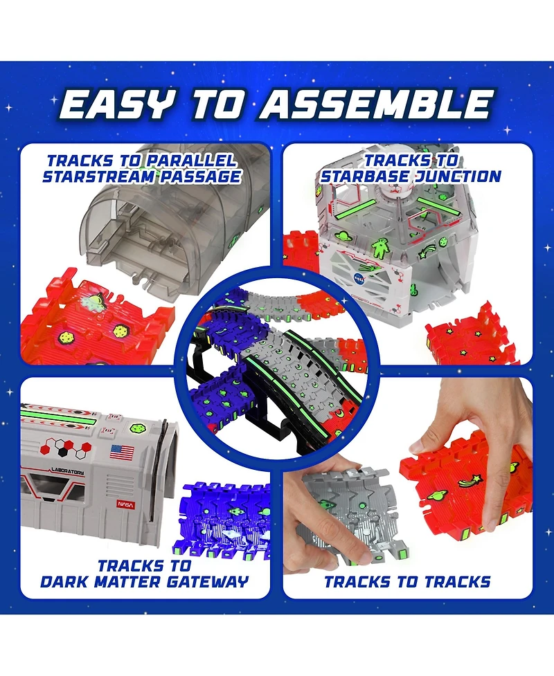 Usa Toyz Lunar Loop Nasa Space Tracks Playset 225 Pieces