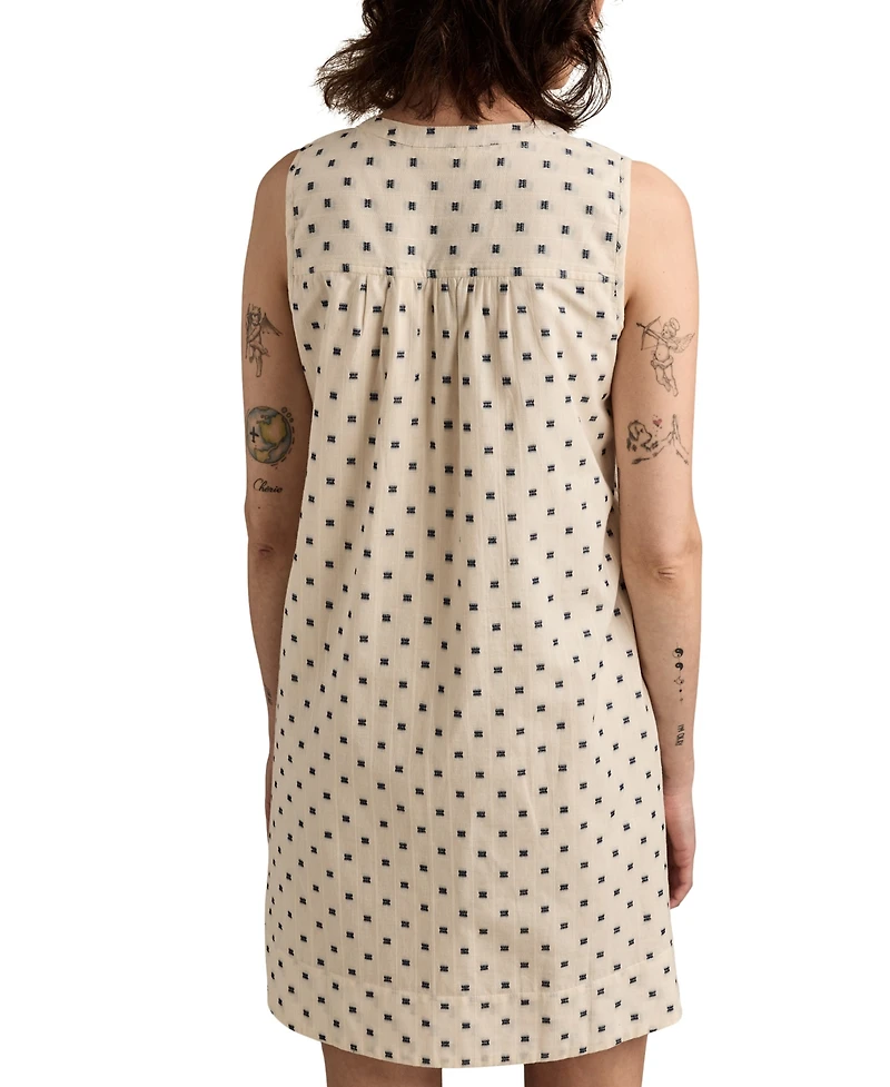 Lucky Brand Women's Textured Pintuck Mini Dress