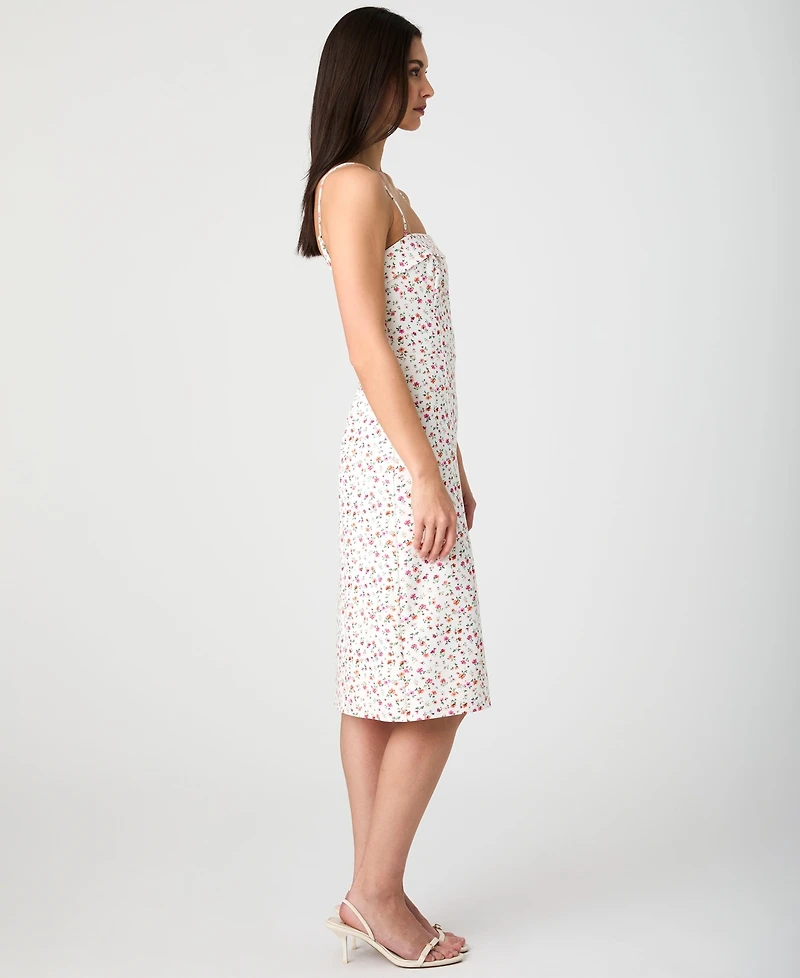French Connection Women's Echo Crepe Strappy Midi Dress