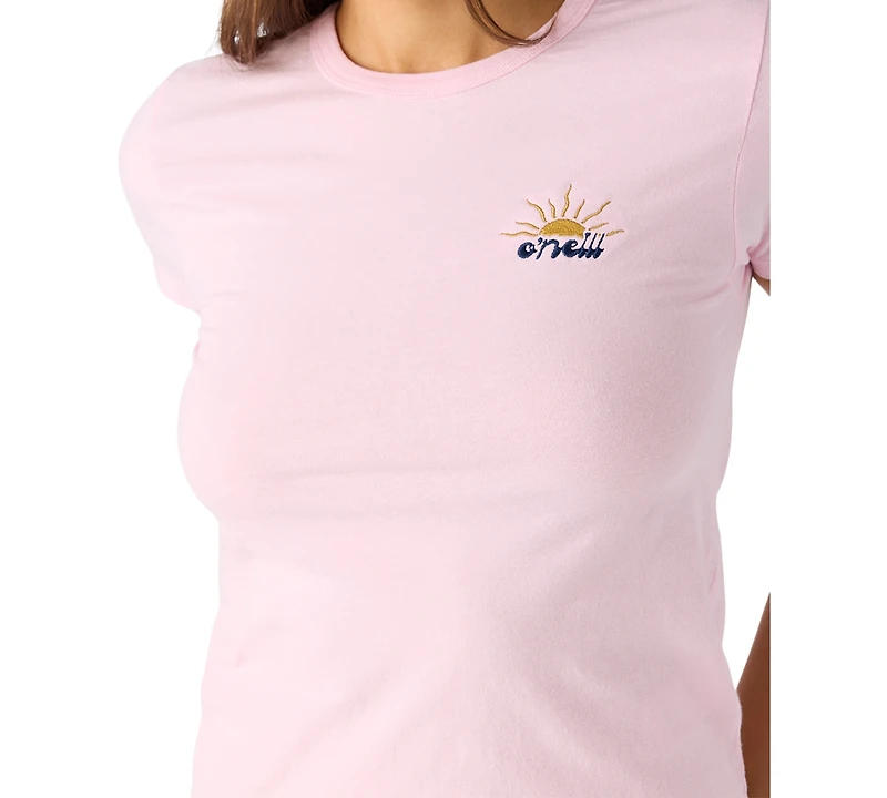 O'Neill Juniors' At Dusk Cotton Logo Skimmer T-Shirt