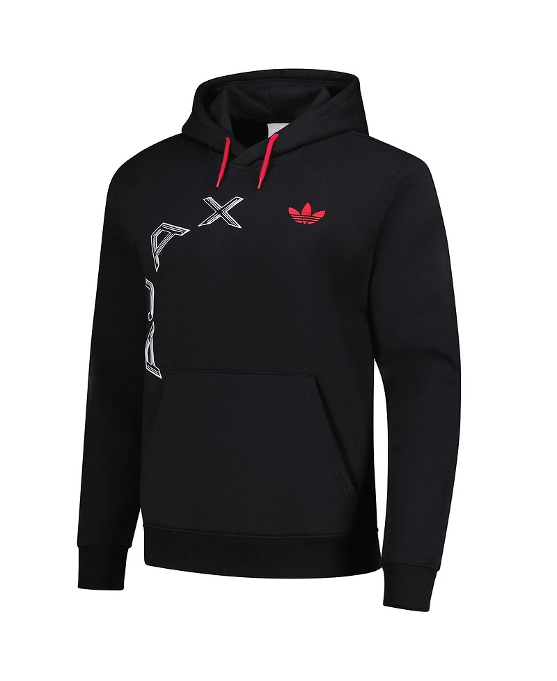 Adidas Men's Black Ajax Culture Wear Graphic Pullover Hoodie