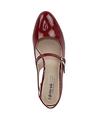 LifeStride Women's Trust Block Heel Mary Jane Slingback Pumps