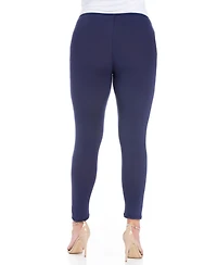 24seven Comfort Apparel Plus Comfortable Ankle Length Leggings