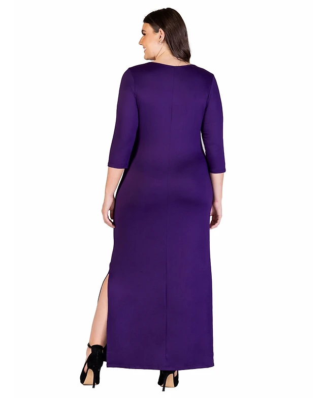 hutch jamila sleeveless twist-front side-slit maxi dress Hutch Jamila Sleeveless Twist-Front Side-Slit Maxi Dress