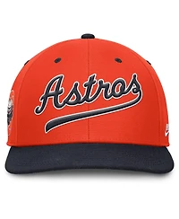 Nike Men's Orange/Navy Houston Astros Cooperstown Collection Pro Performance Snapback Hat