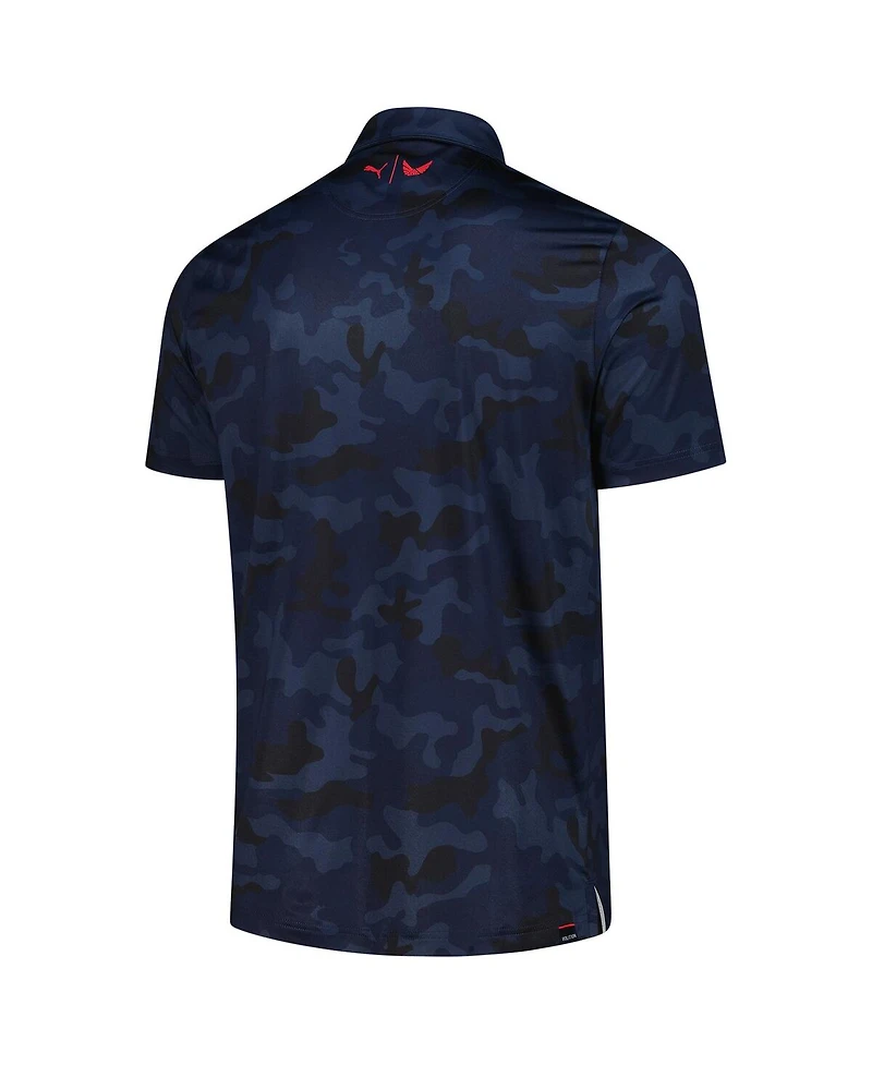 Puma Men's x Volition America Navy The Players Camo Polo Shirt