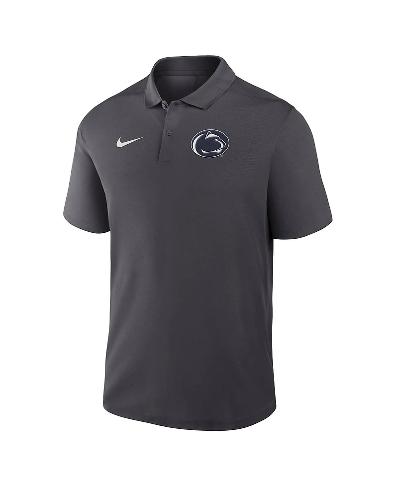Nike Men's Anthracite Penn State Nittany Lions Primetime Victory Primary Logo Performance Polo Shirt