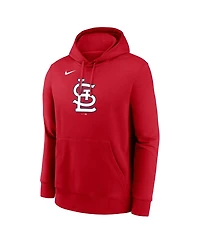 Nike Men's Red St. Louis Cardinals Logo Club Fleece Pullover Hoodie