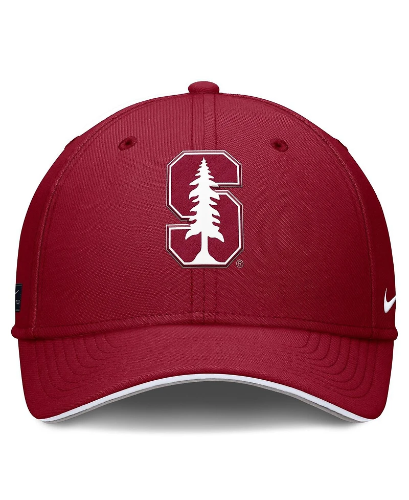 Nike Men's Cardinal Stanford 2025 Dugout Coaches Rise Swoosh Performance Flex Hat