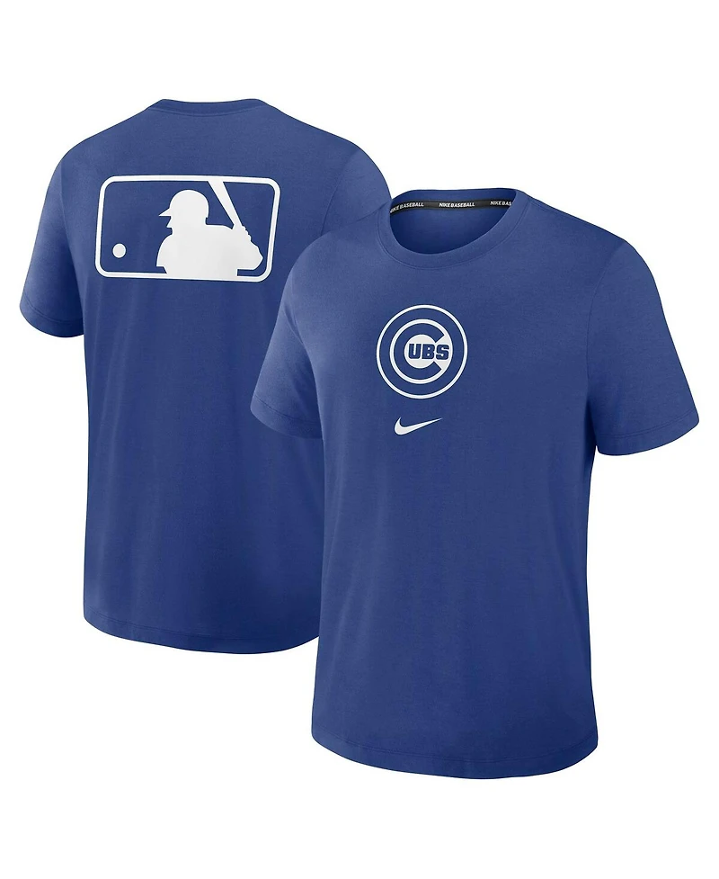 Nike Men's Royal Chicago Cubs Authentic Collection Early Work Tri-Blend Performance T-Shirt