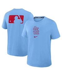 Nike Men's Light Blue St. Louis Cardinals Authentic Collection Early Work Tri-Blend Performance T-Shirt