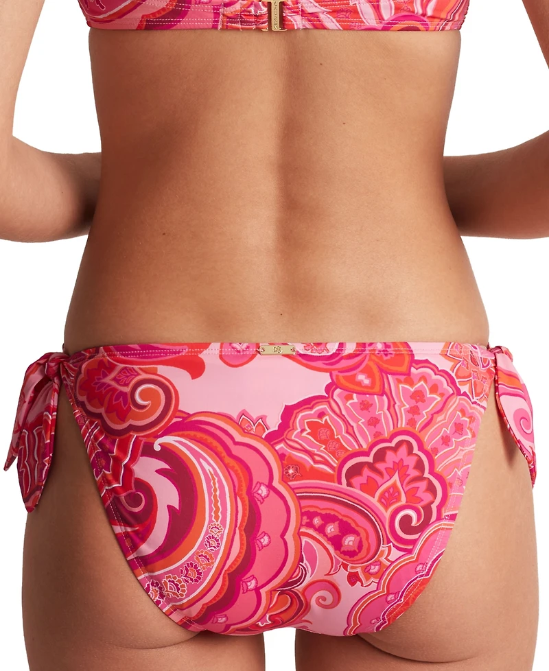 Lauren Ralph Lauren Women's Printed Side Tie Hipster Bikini Bottoms