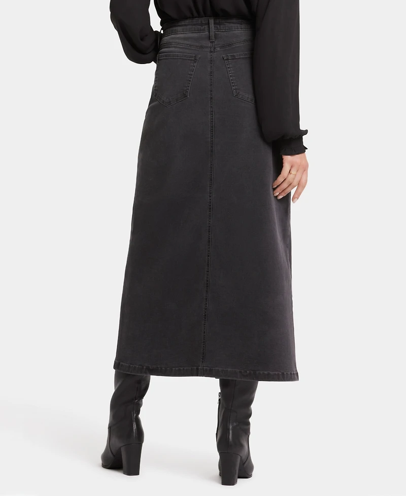 Nydj Women's High Rise Long Skirt