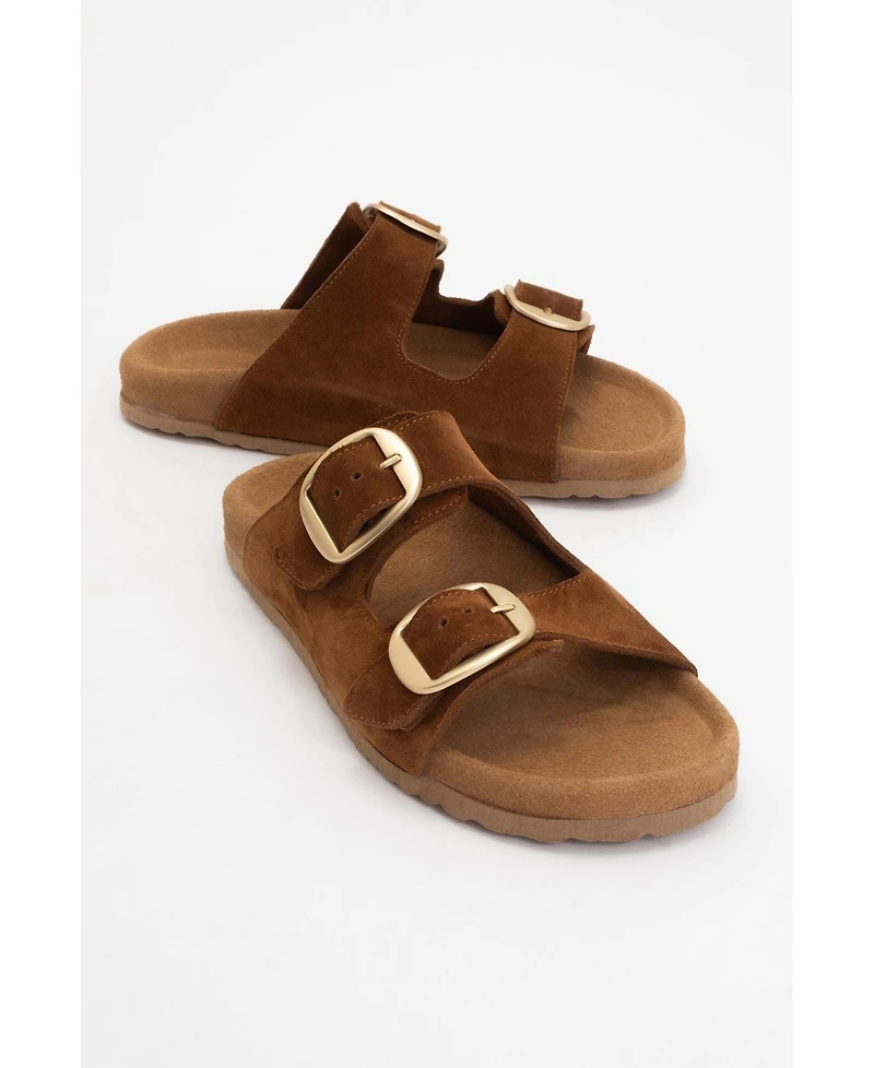Ovesta Soft Footbed Leather Slide Sandal (Women