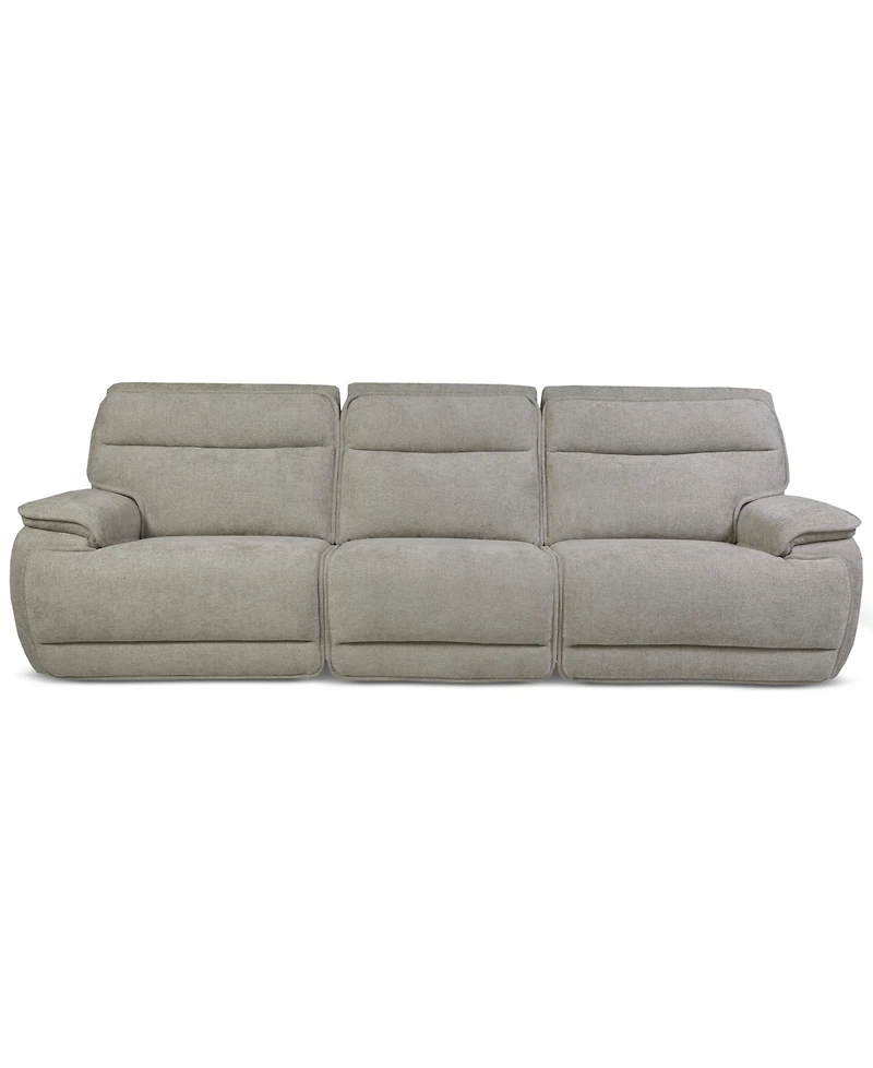 Ozryn -Pc. Fabric Sofa with 2 Power Motion Chairs
