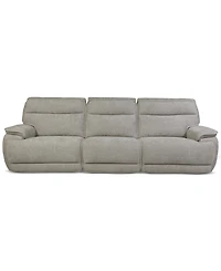 Ozryn -Pc. Fabric Sofa with 2 Power Motion Chairs