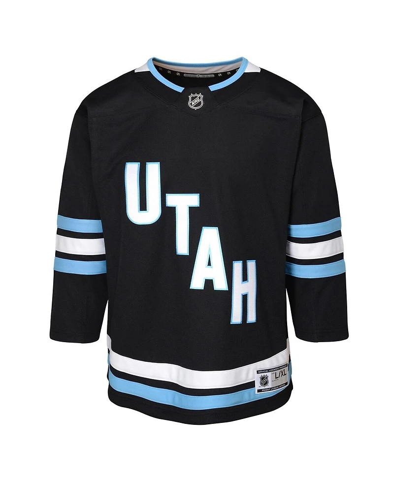 Outerstuff Big Boys and Girls Black Utah Hockey Club Home Premier Jersey