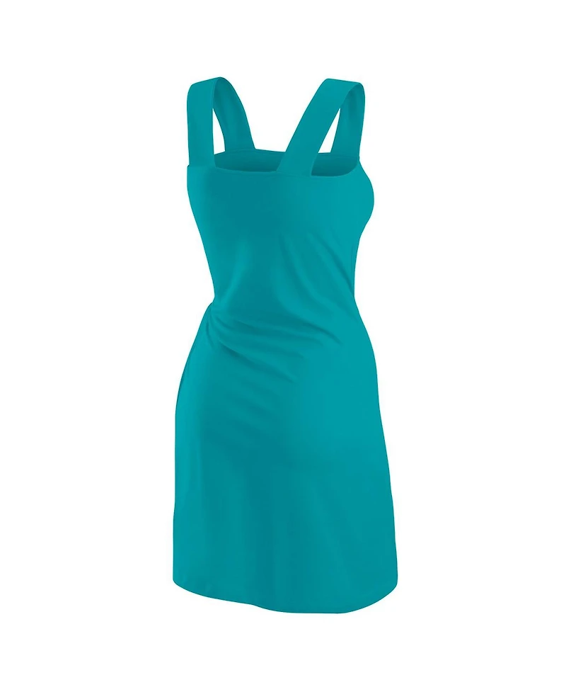 Wear by Erin Andrews Women's Aqua Miami Dolphins Wrap Dress