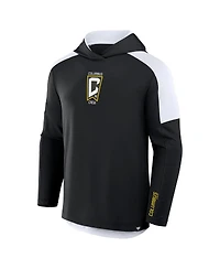 Fanatics Men's Black Columbus Crew Red Card Transitional Pullover Hoodie