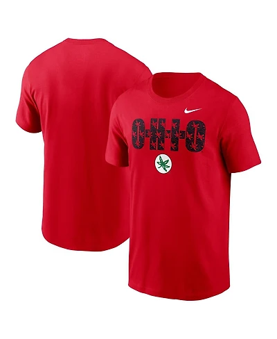 Nike Men's Scarlet Ohio State Buckeyes Campus Local T-Shirt