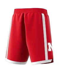 Adidas Men's Scarlet Nebraska Huskers Swingman Replica Basketball Shorts