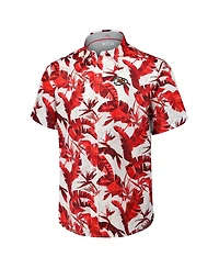 Tommy Bahama Men's Red Kansas City Chiefs Sunnyvale Blooms Camp Button-Up Shirt
