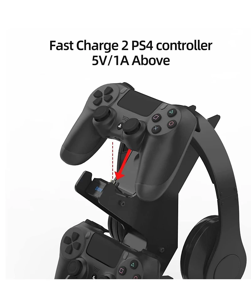 PS4 Controller Charger Staton,Charging Dock Video Game Accessories for Sony PlayStation 4 Controllers