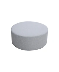 Streamdale Versatile Round Boucle Table Ottoman, Seat, End/Side Table