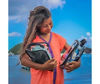 Dolphin Blue - Kids Snorkel Mask | Playful Shark Design, Comfortable Silicone Seal, Easy Breathing