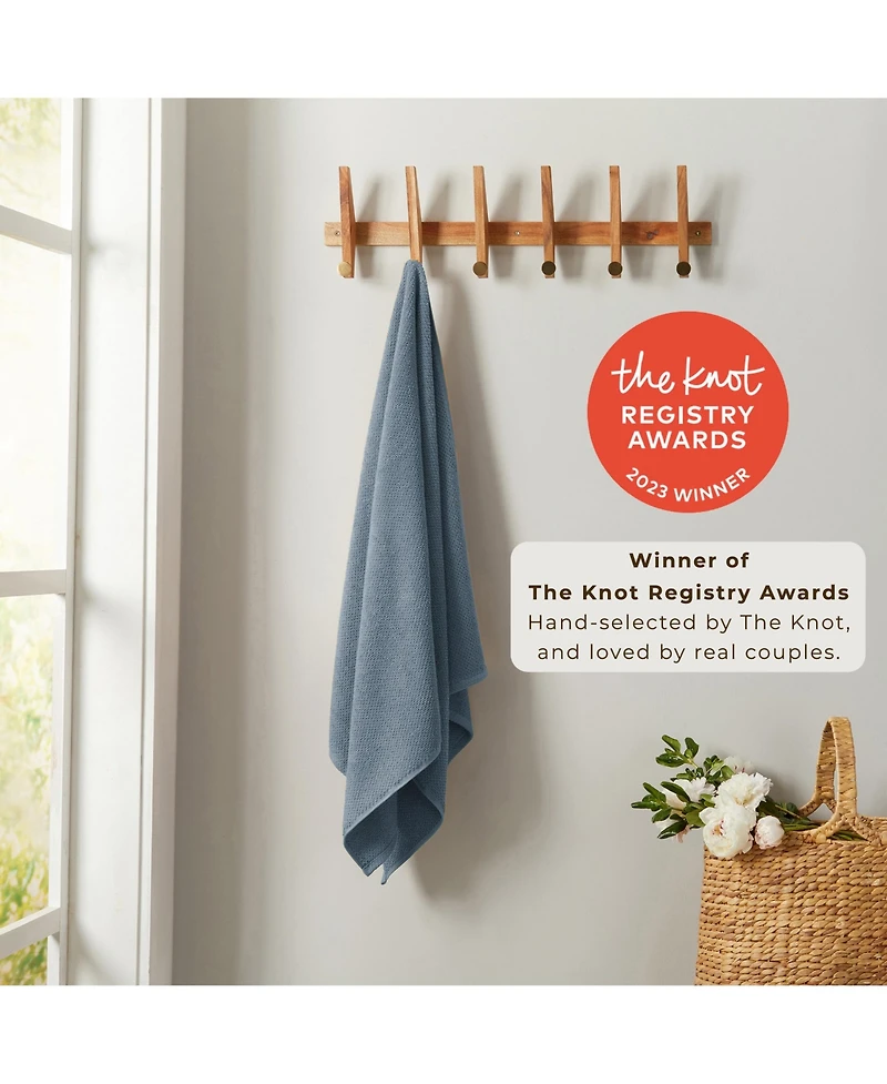 Linery & Co. Cotton Textured 2-Piece Bath Sheet Set