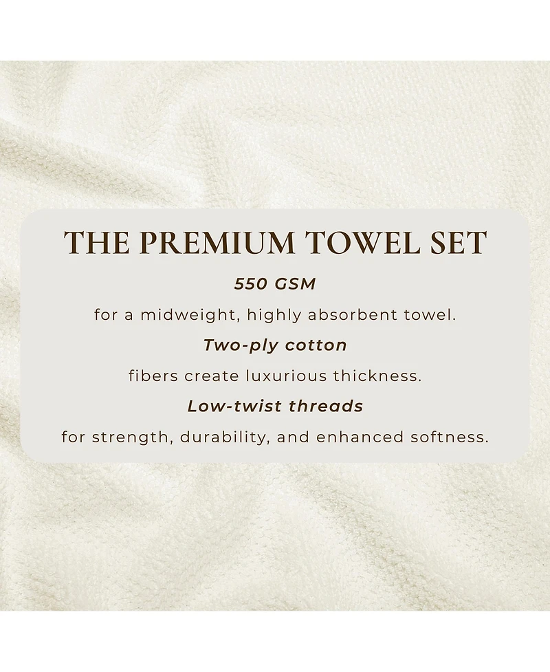 Linery & Co. Cotton Textured 2-Piece Bath Sheet Set