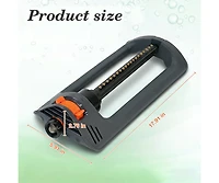 Lawn Sprinkler Oscillating Sprinkler Automatic Swing Adjustable Spray Angle Courtyard Garden Watering Grey