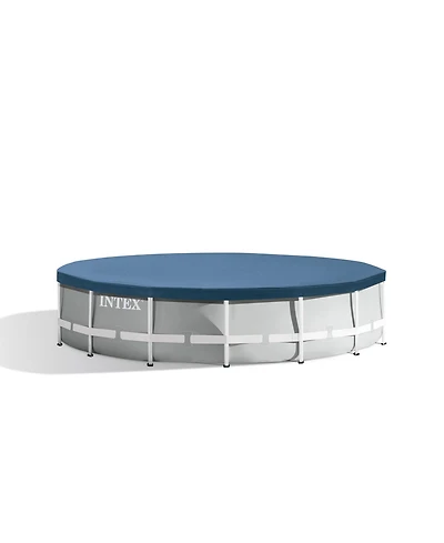 Intex 15ft x 42in Prism Frame Above Ground Swimming Pool Set with Debris Cover