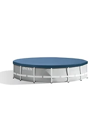 Intex 15ft x 42in Prism Frame Above Ground Swimming Pool Set with Debris Cover
