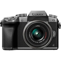 Panasonic Lumix Dmc-G7 Mirrorless Micro Four Thirds Digital Camera with 14-42mm Lens, 16MP, Silver