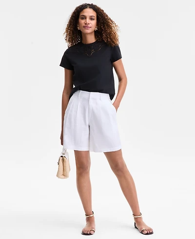I.n.c. International Concepts Women's High-Rise Bermuda Shorts, Exclusively at Macy's