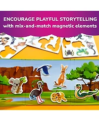 Quokka Travel Magnetic Puzzles – 20+Pcs Fun Game Toy for Kids Ages 3-5