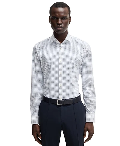 Boss by Hugo Men's Stretch Jersey Slim-Fit Dress Shirt