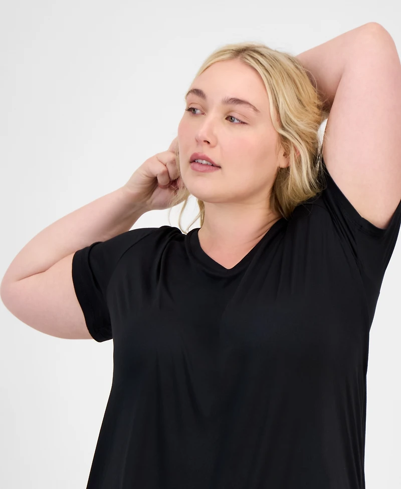 Id Ideology Plus Solid Essentials Active Tee, Created for Macy's