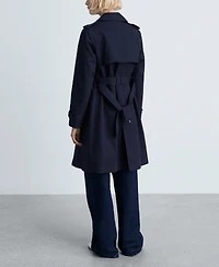 Mango Women's Belted Classic Trench Coat